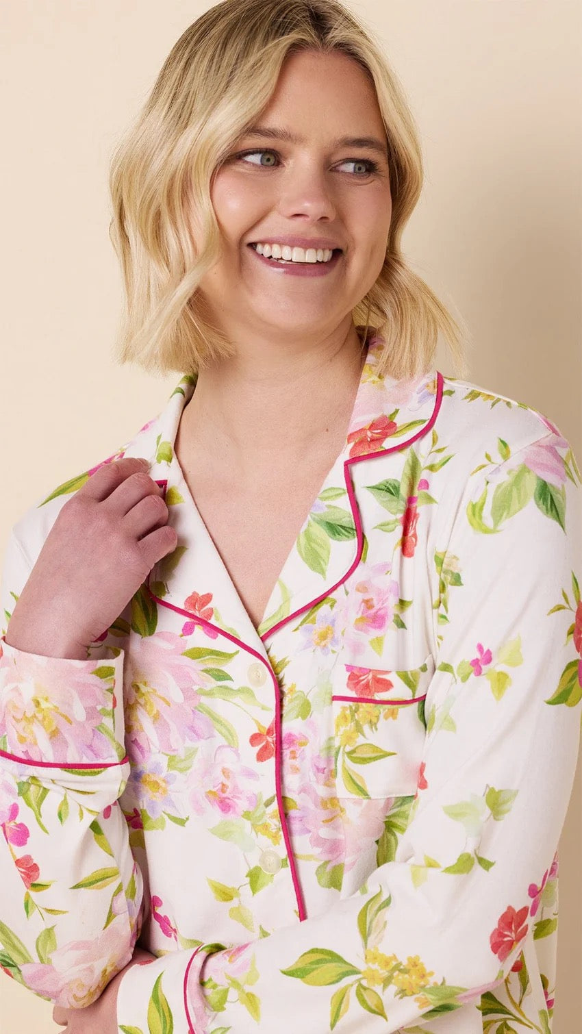 Florentina Pima Knit Long-Sleeved Pajama