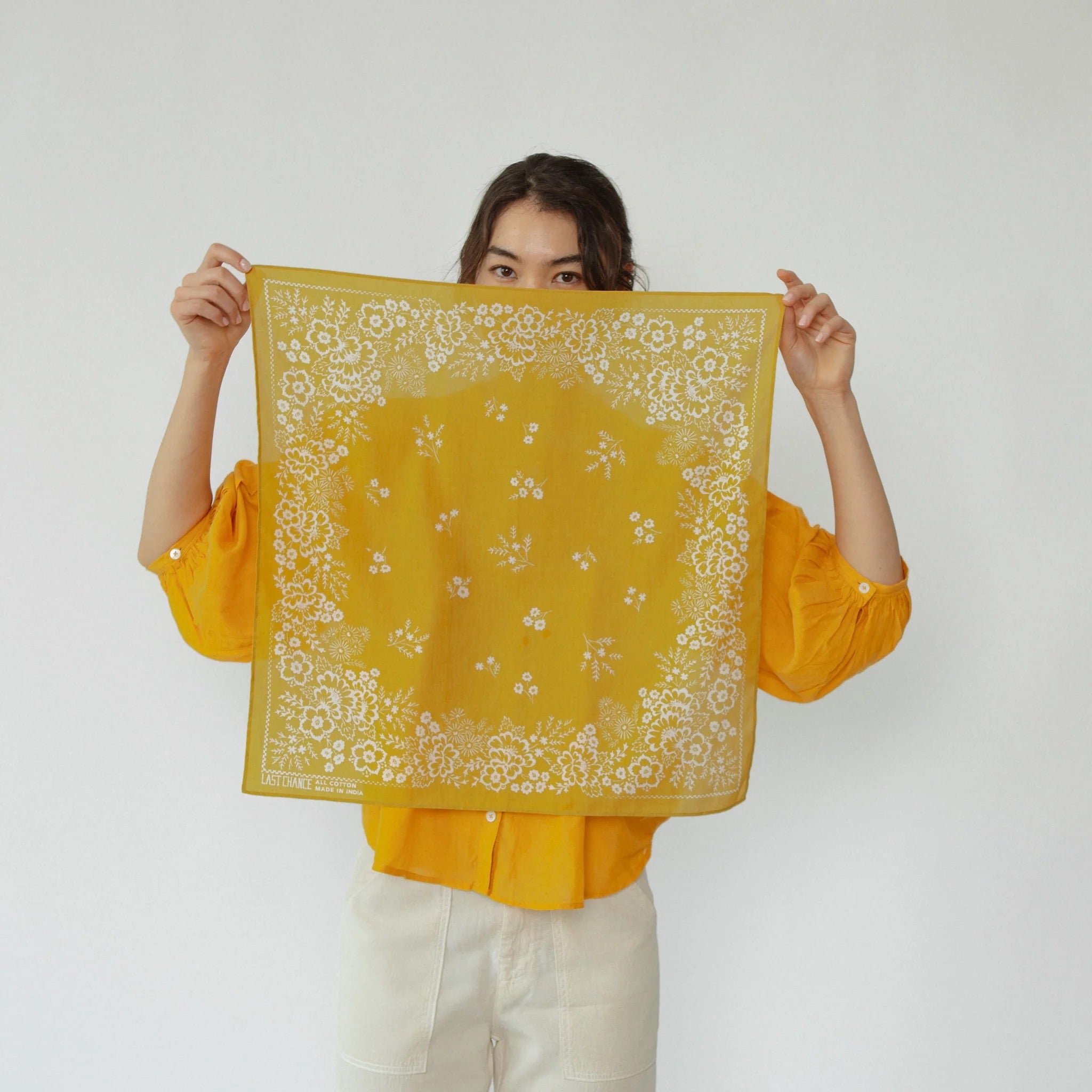 Cotton Field Bandana | Chartreuse