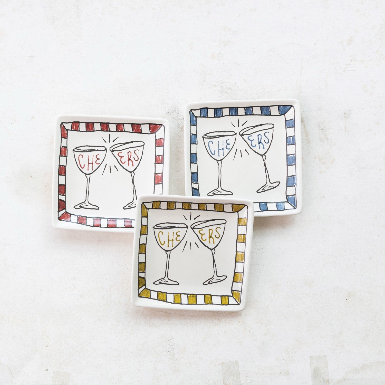 Dish "Cheers”, 3 Colors