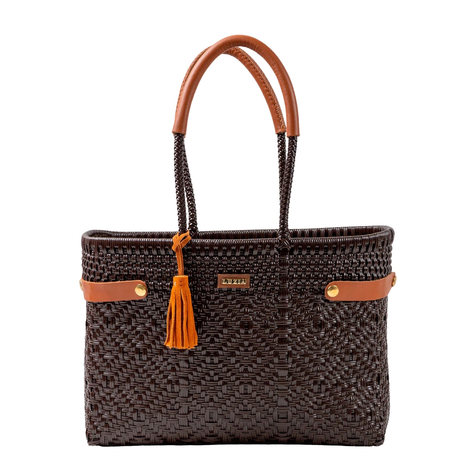 Basket Braided Solid Brown