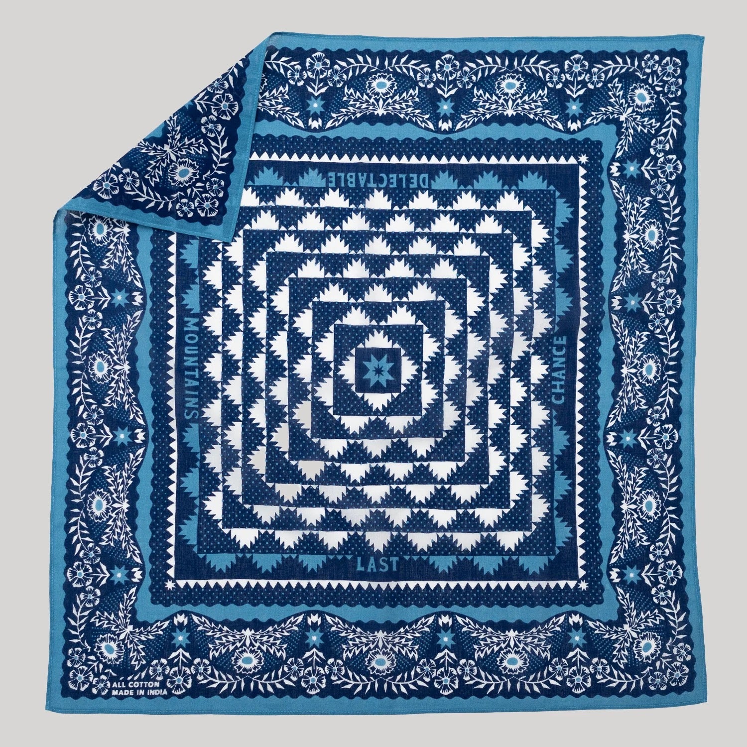Cotton Mountains Bandana | Navy
