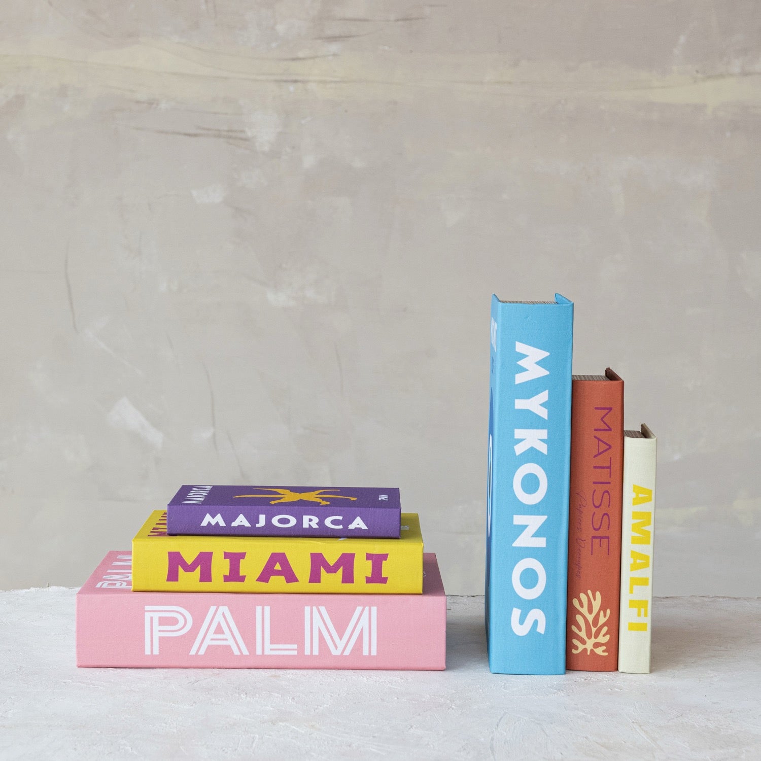 Canvas Book Storage Boxes, Set of 3, 2 Styles