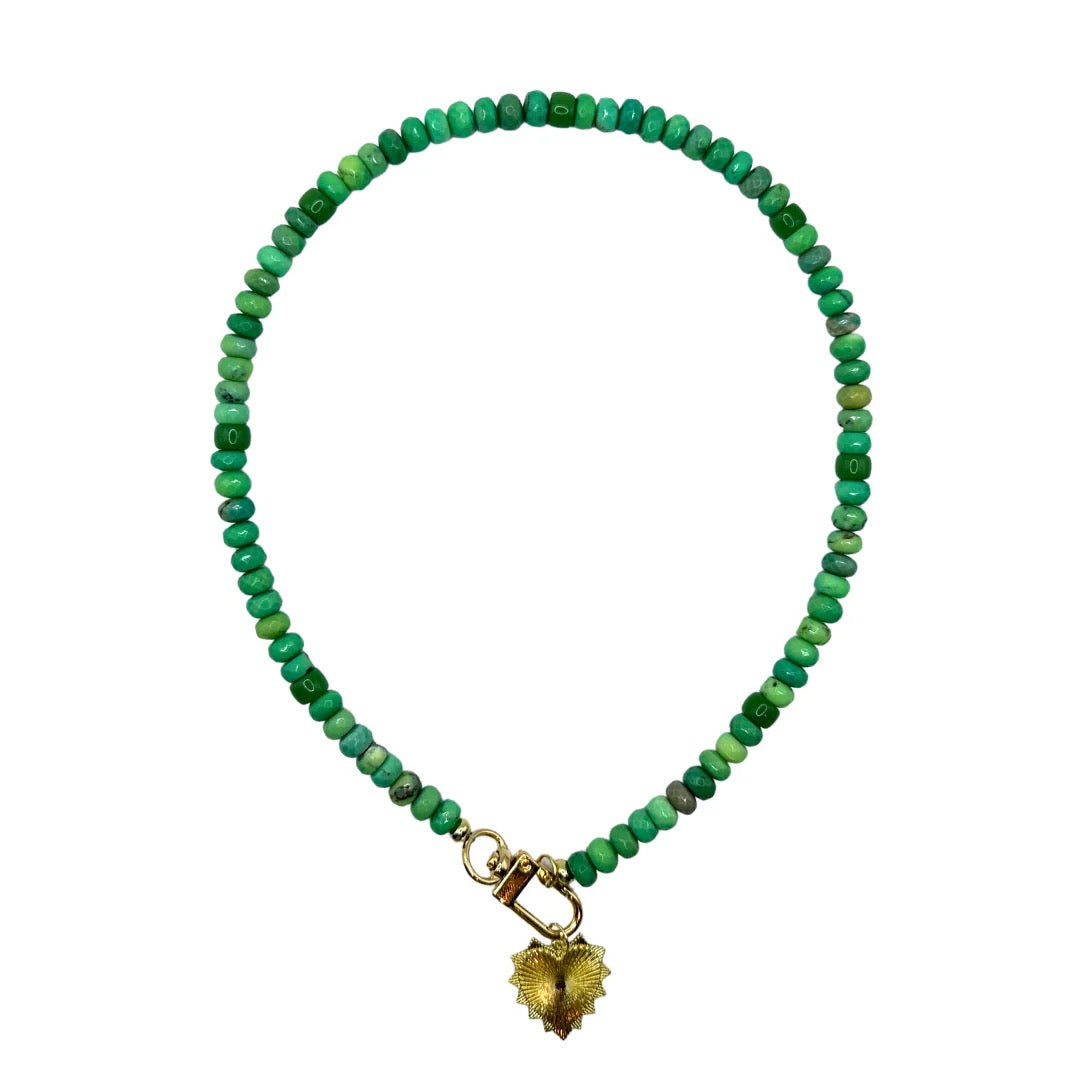 Paloma Beaded Necklace with Heart