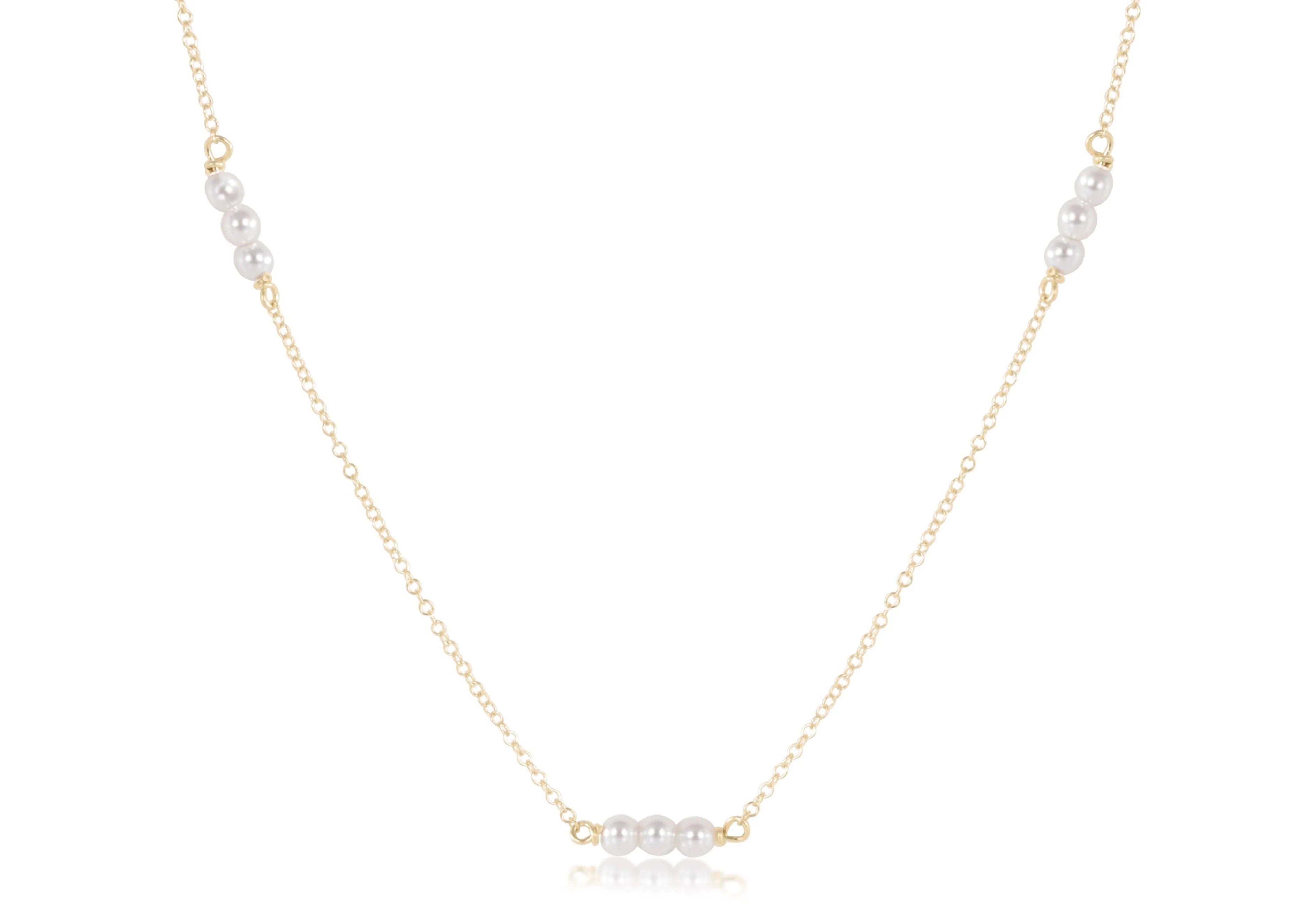 choker joy simplicity chain gold - 3mm pearl
