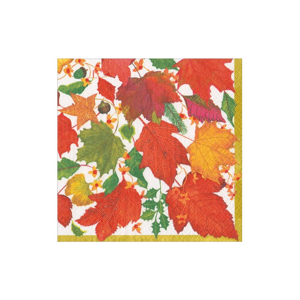 Swirling Leaves White