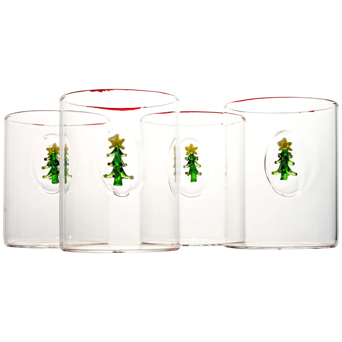 Christmas Tree Hiball Glasses (Sold Individually)