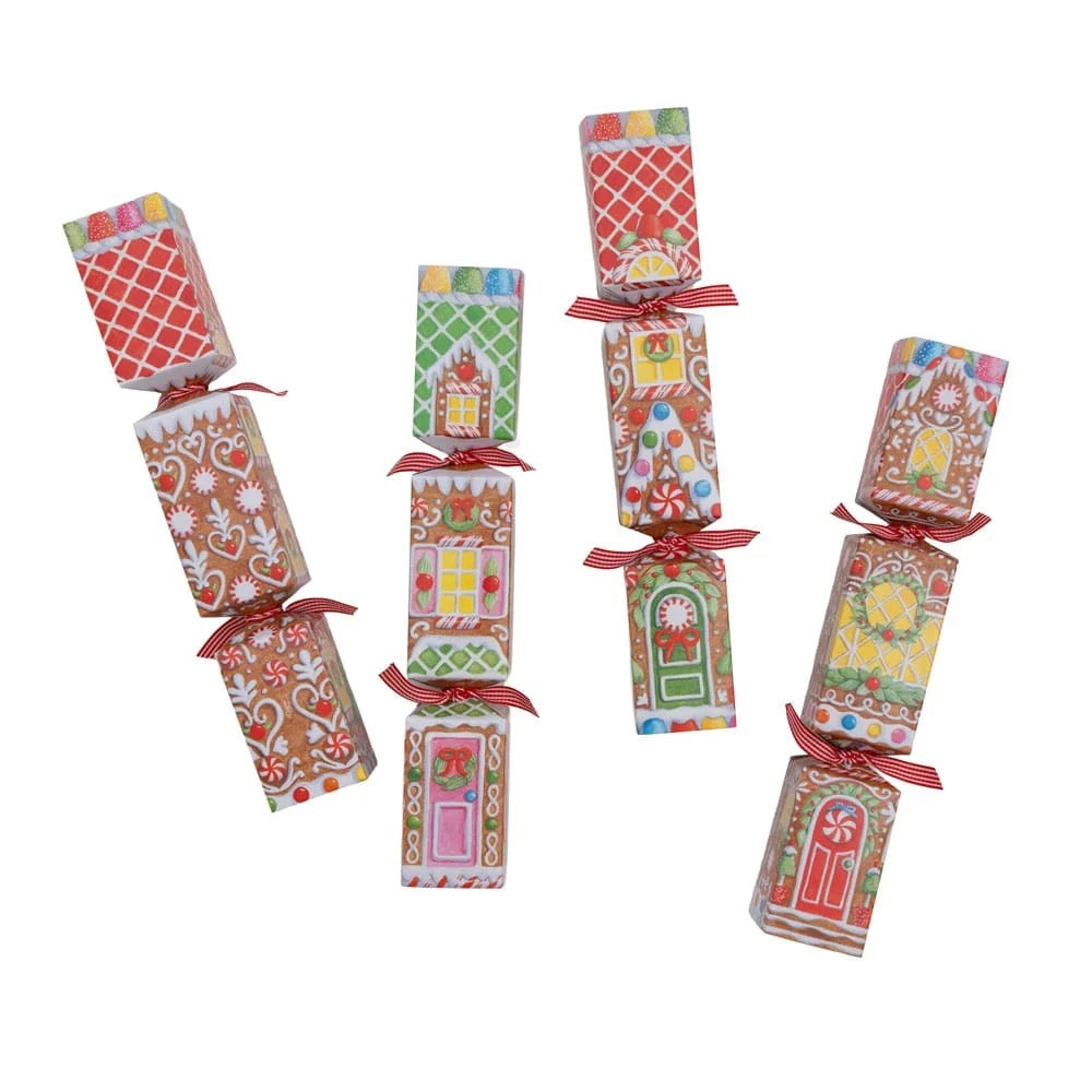 Gingerbread House 12-inch Christmas Crackers- box of 6