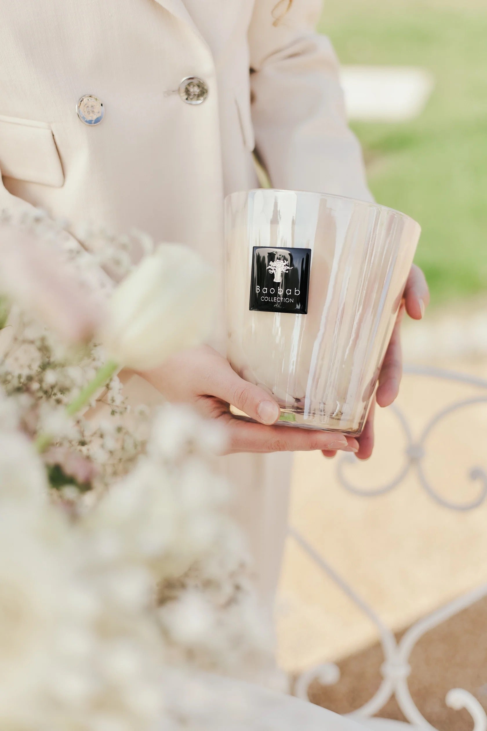 Scented Candle White Pearls