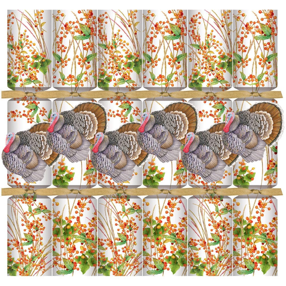Turkey And Berries Celebration Crackers - 6 Per Box