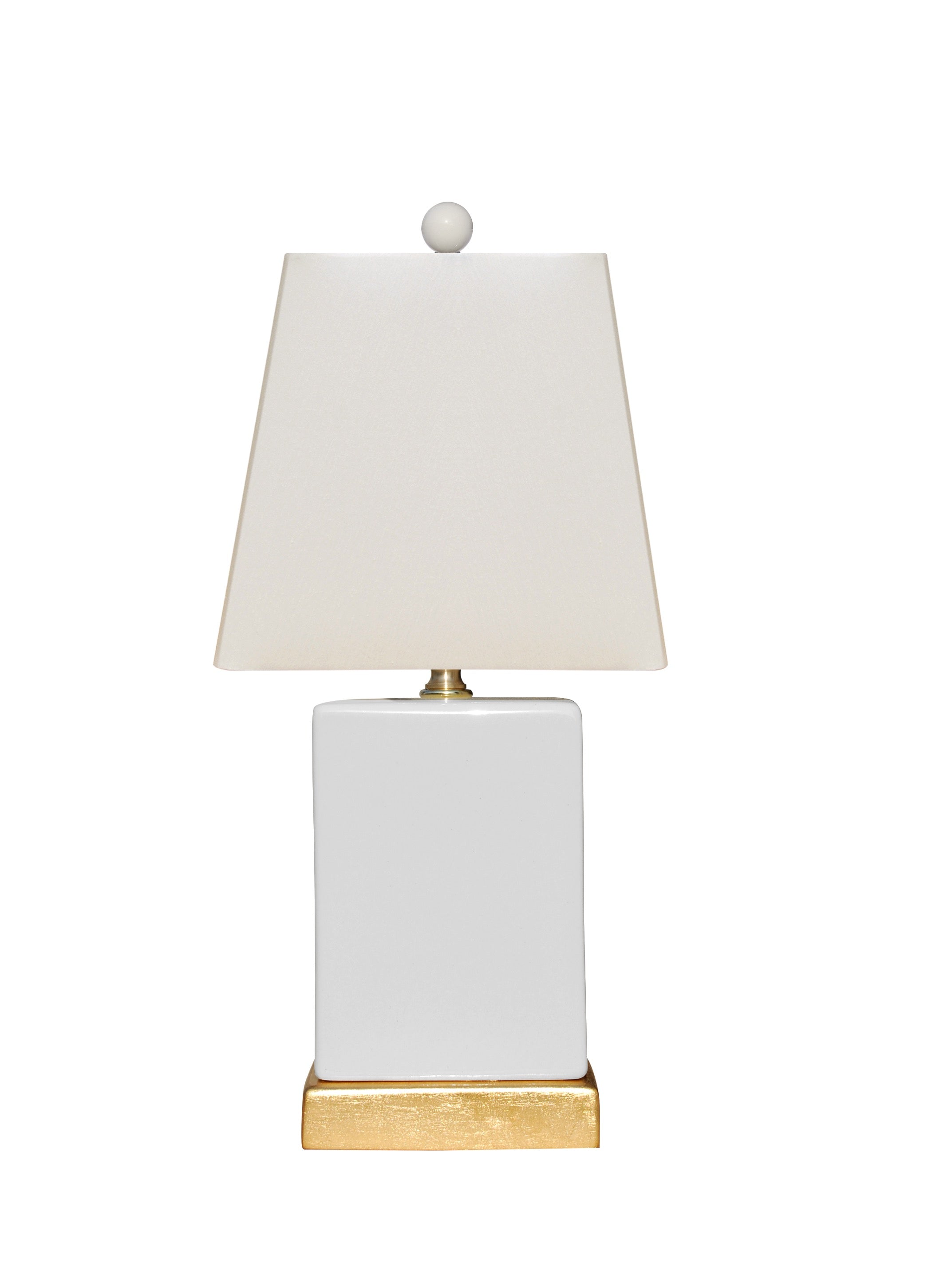 Creamy White Powder Room Lamp