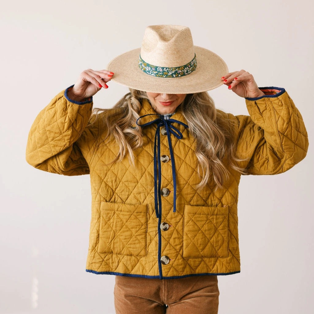 Reversible Stripe Stevie Quilted Jacket