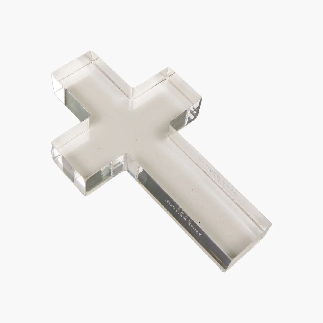 Acrylic Cross Weight - Clear