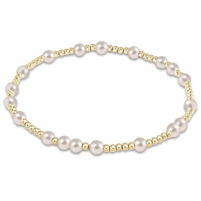 Enewton Hope Unwritten 4mm Bead Bracelet- Pearl, Extends