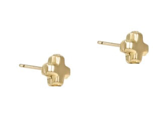 Signature Cross Small Stud - Gold