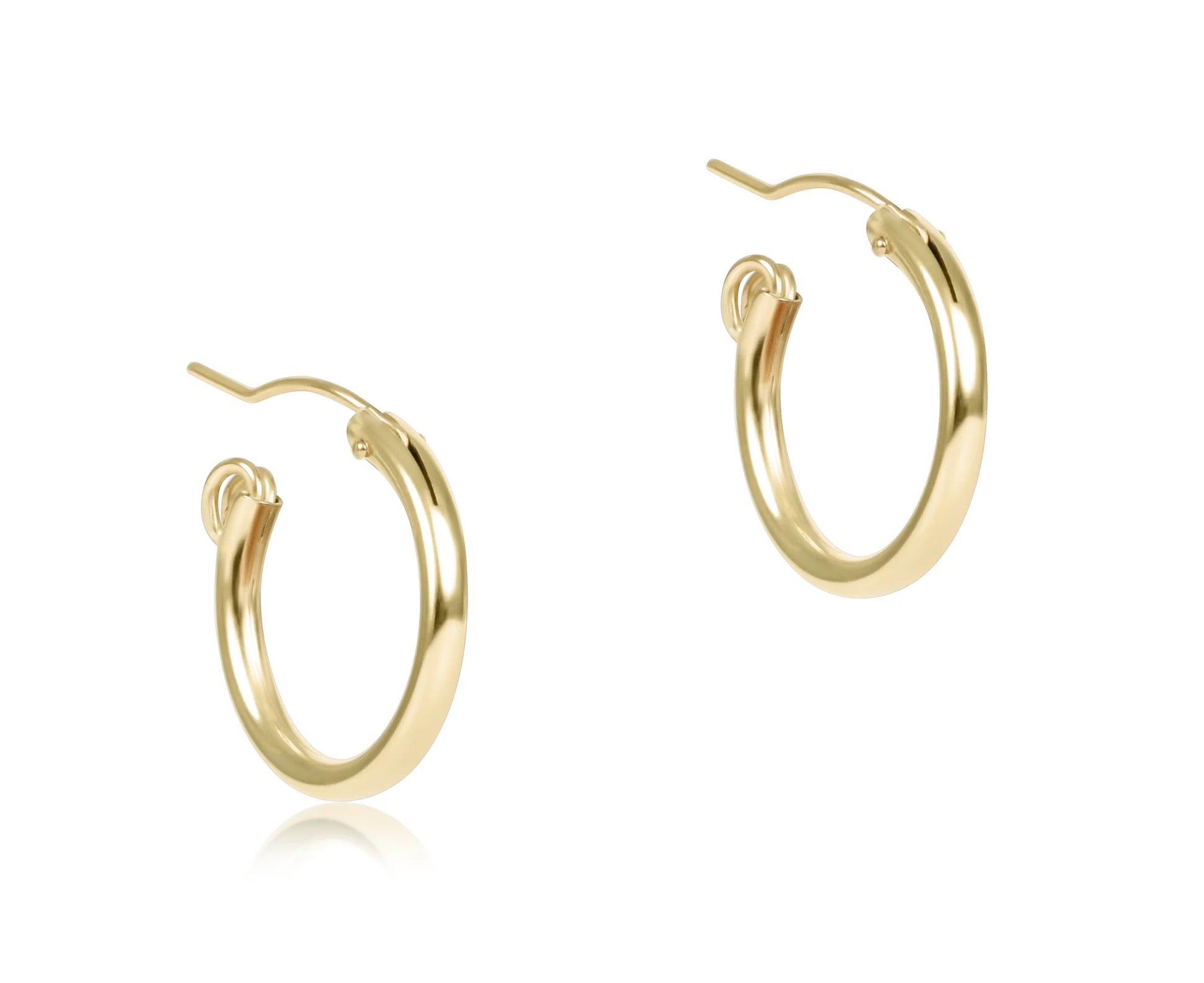 Round Gold .5" Hoop - Smooth
