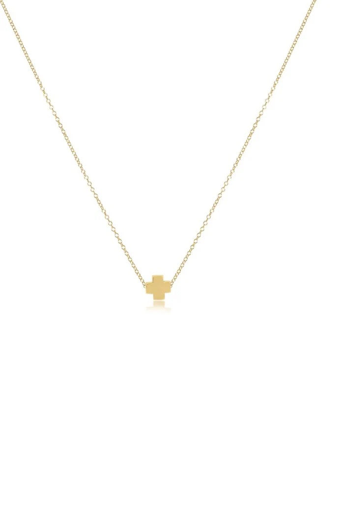 16" Signature Cross Small Gold