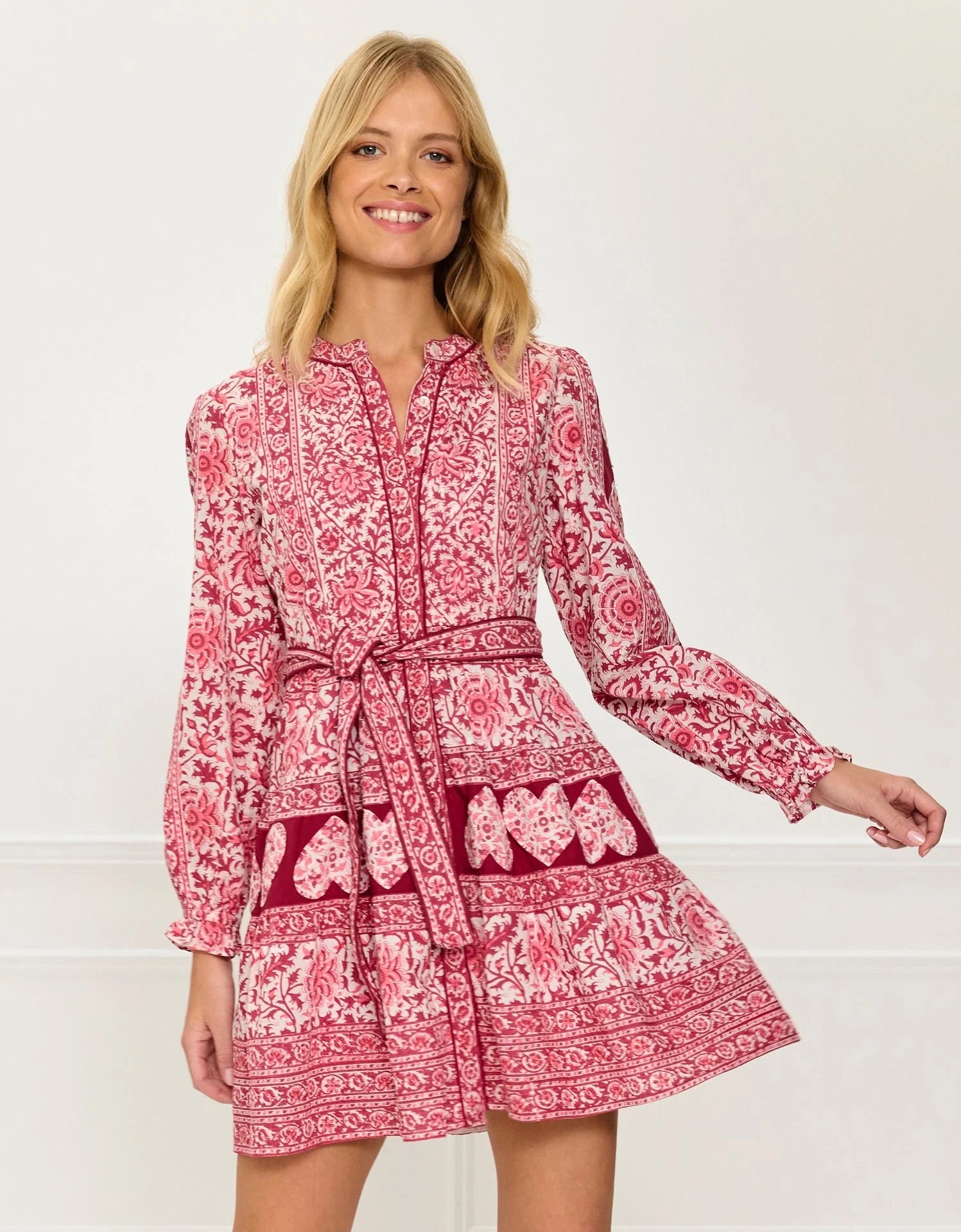 Burgundy Patchwork Gemma Mini