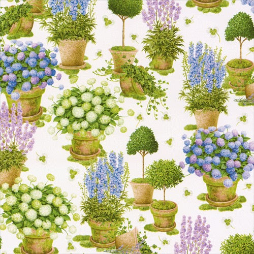 Potted Hydrangea - Wrapping Paper