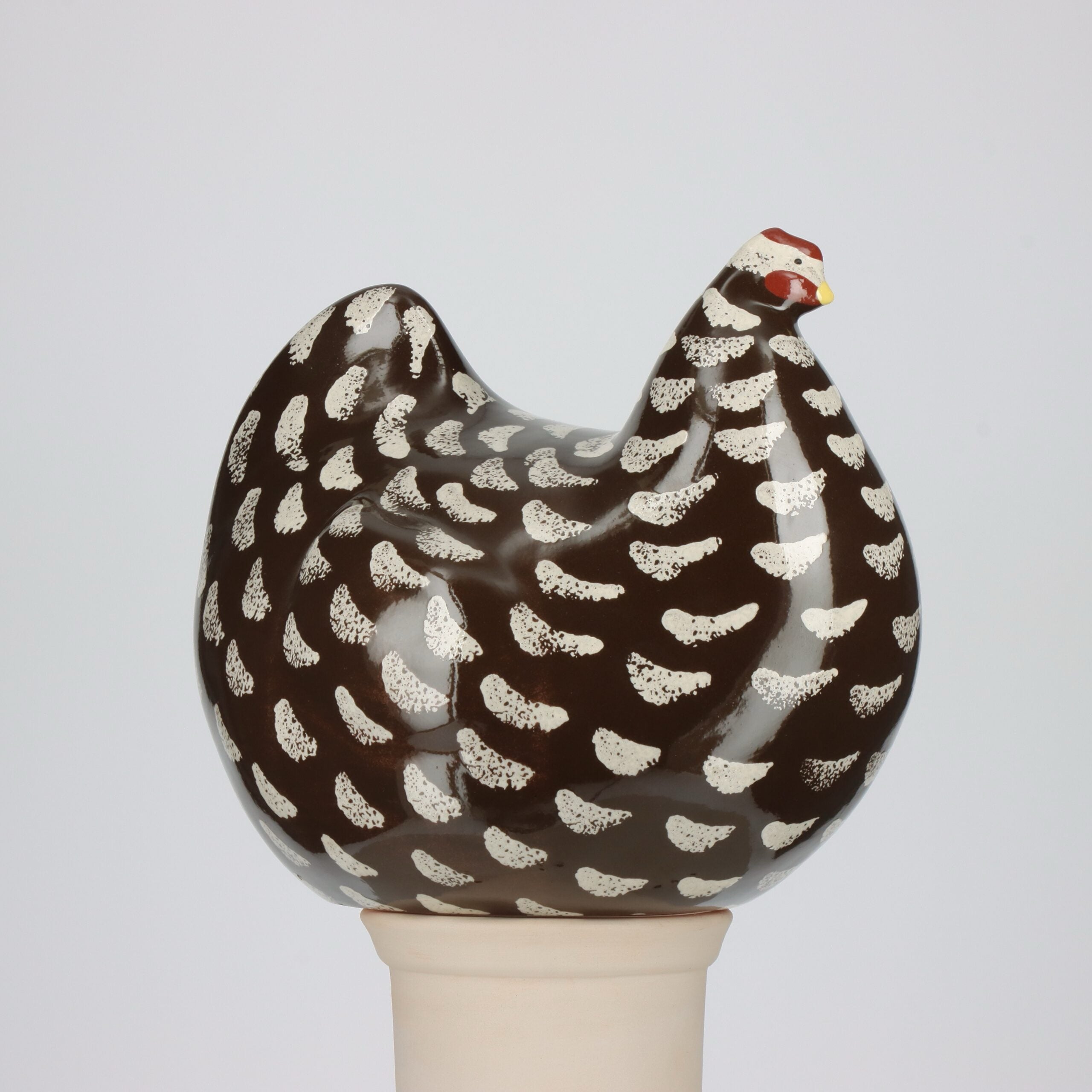 Black Hen Spotted White