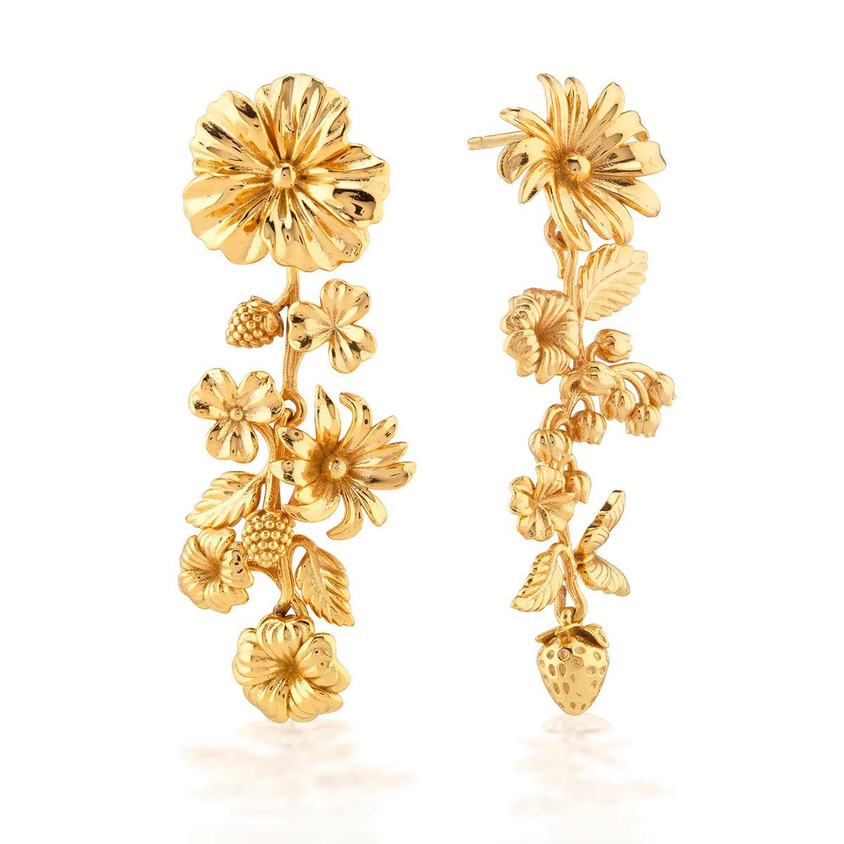 Bouquet Mismatched Grande Earrings - Gold