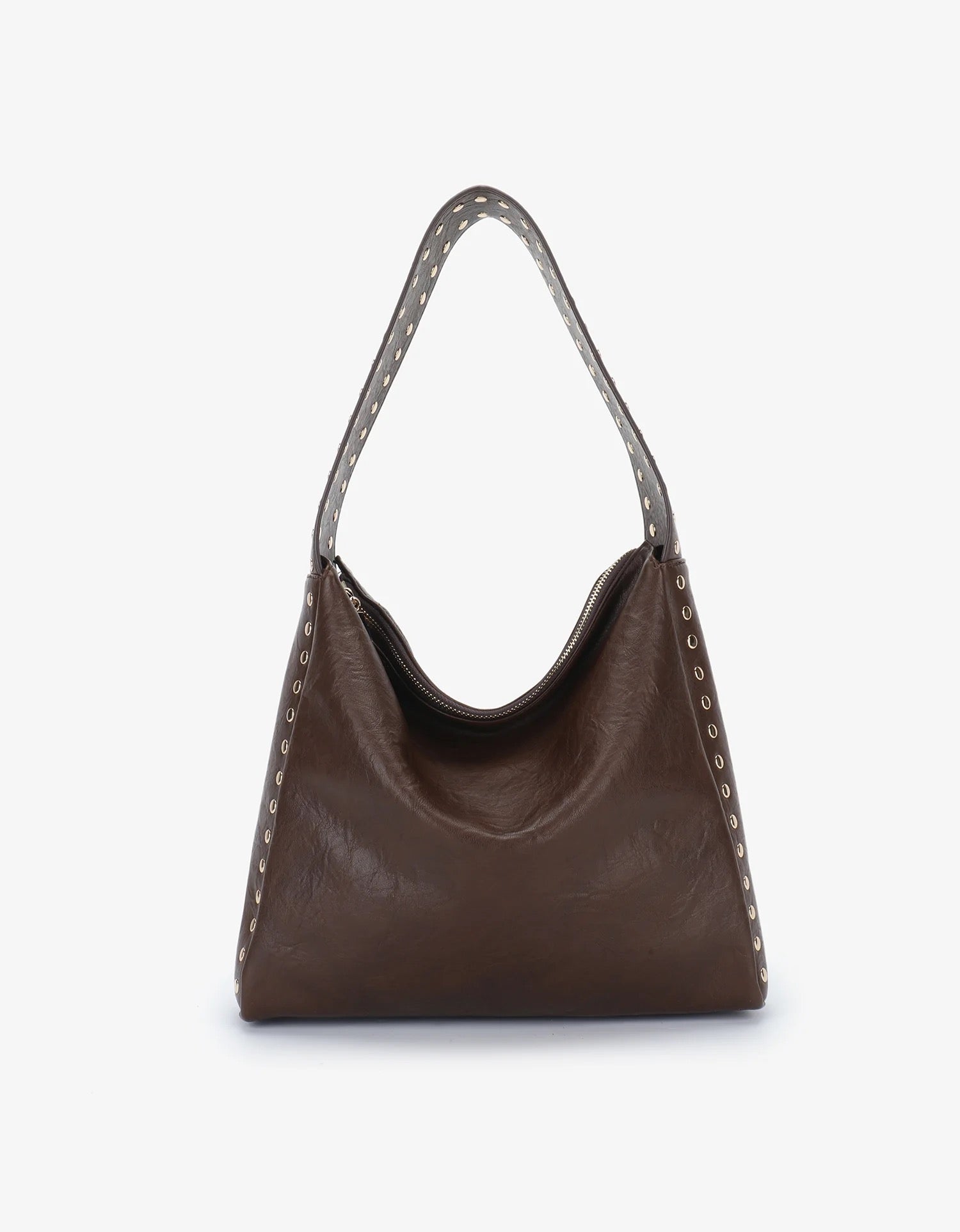 Pascal Shoulder Studded Espresso Bag