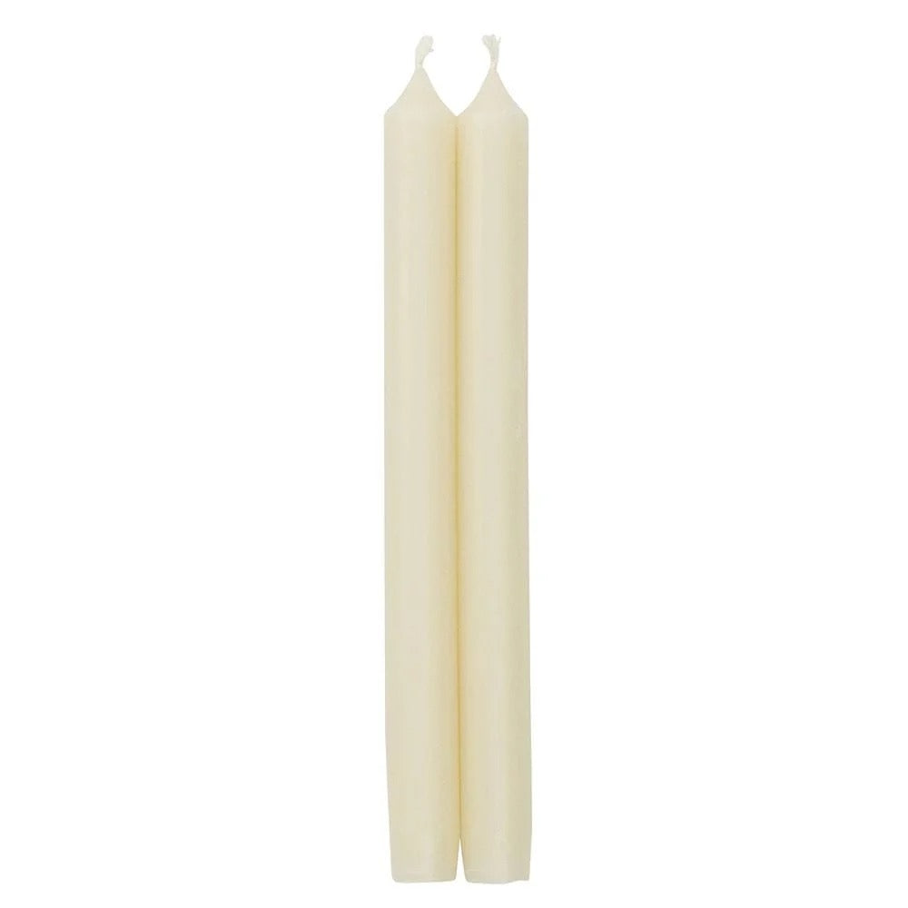12" Duet Ivory Tapers