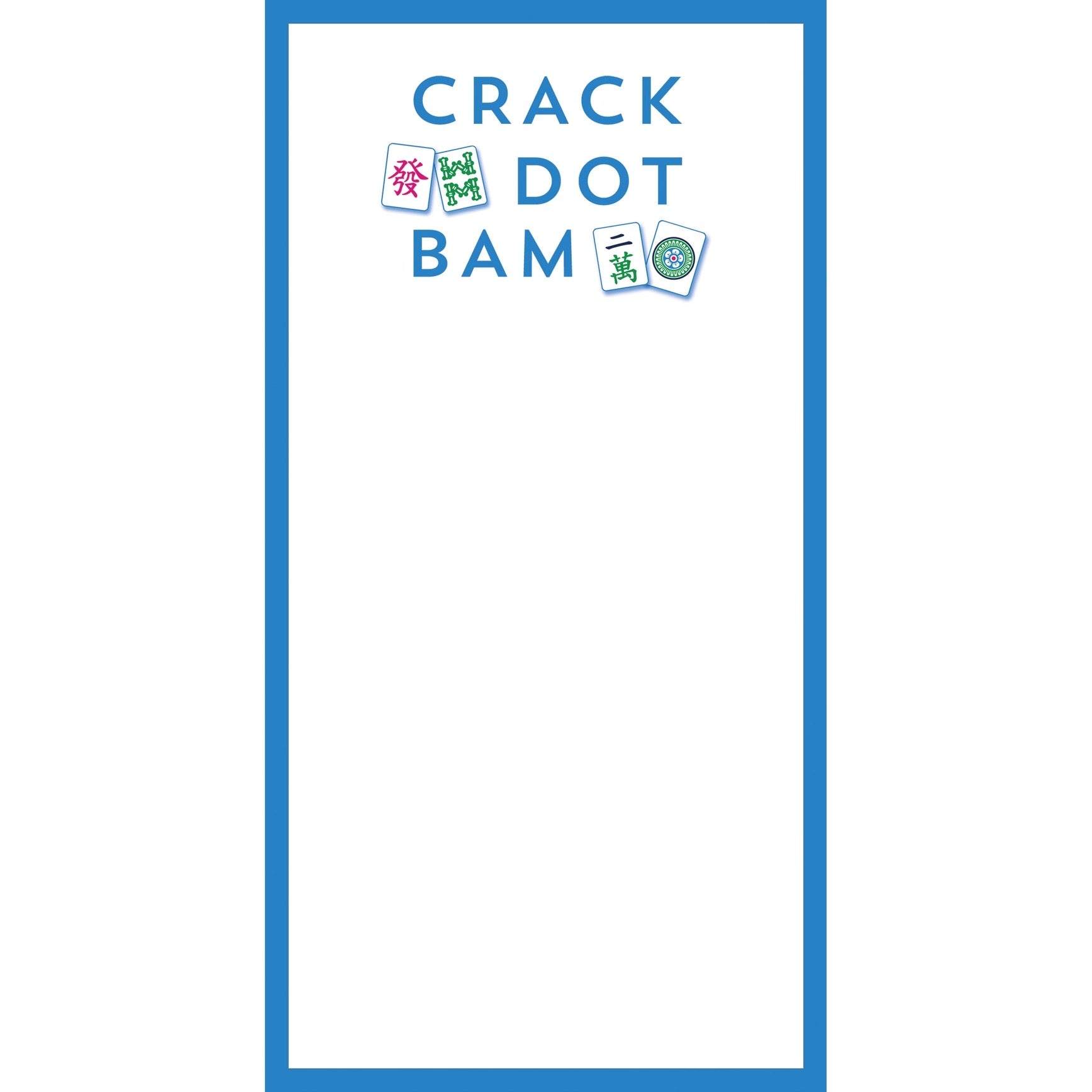 Mahjong Crack Dot Bam List Notepad