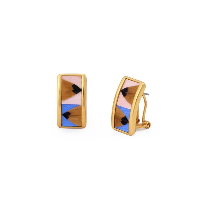 Brackish Rectangle Stud Earring: Sloane