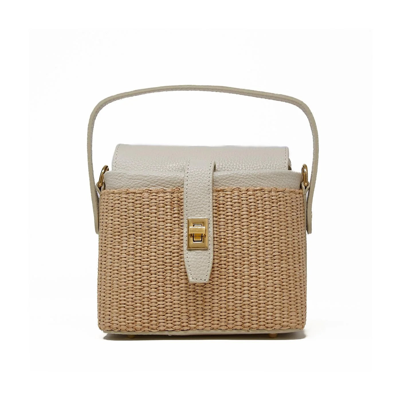 Rattan Leather Handbag