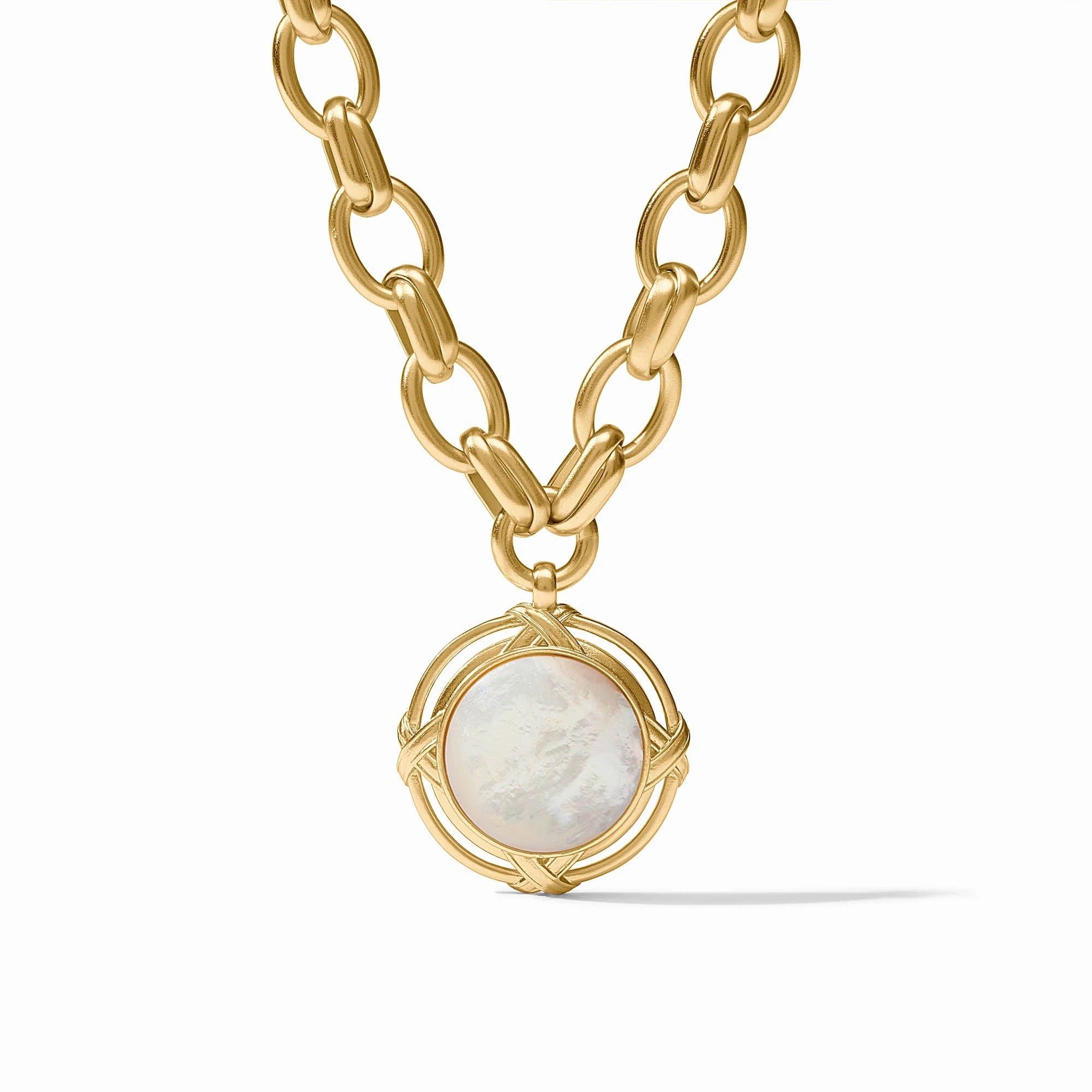 Essex Statement Necklace Mother of Pearl