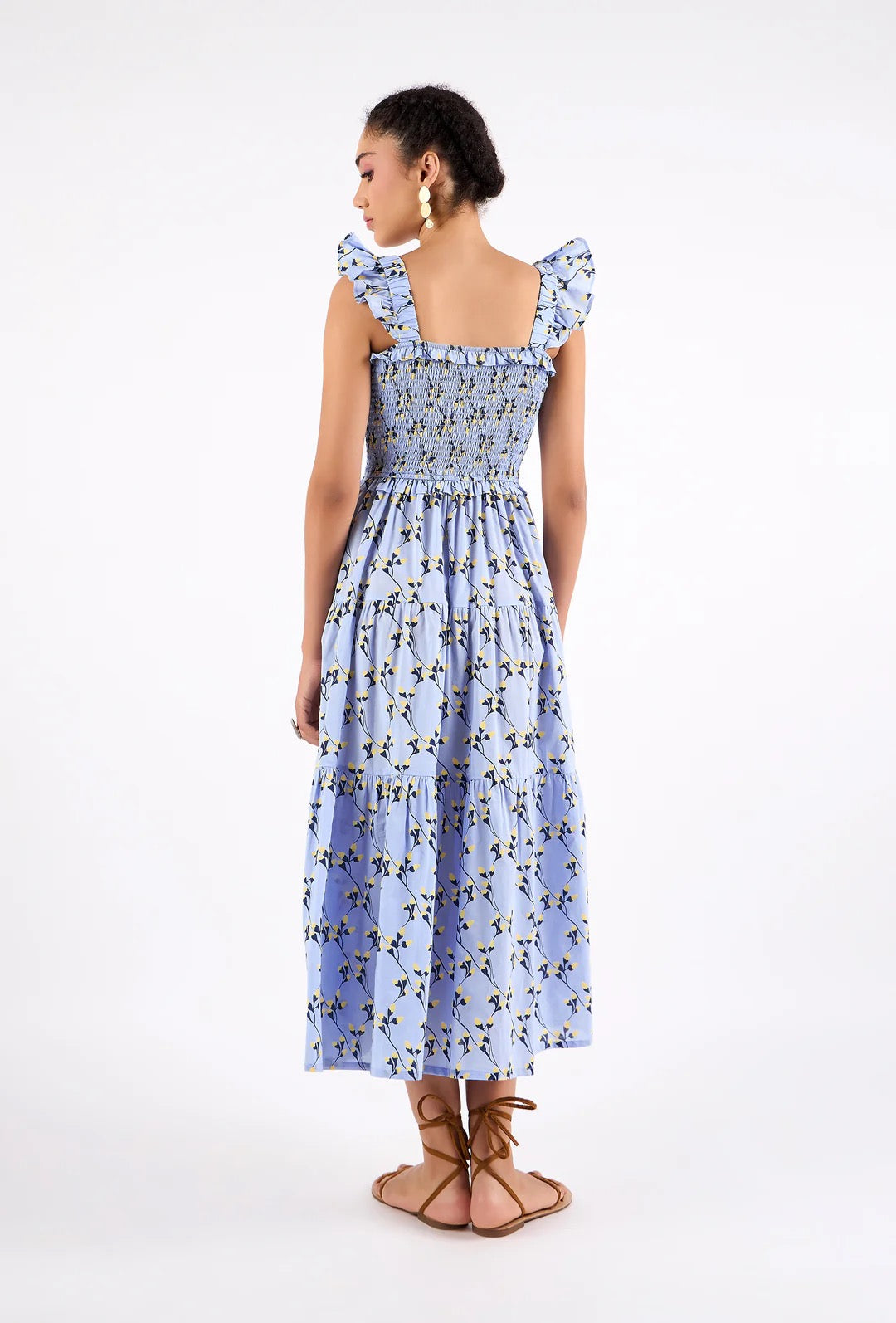 Mia Dress-Gordes Bluebell