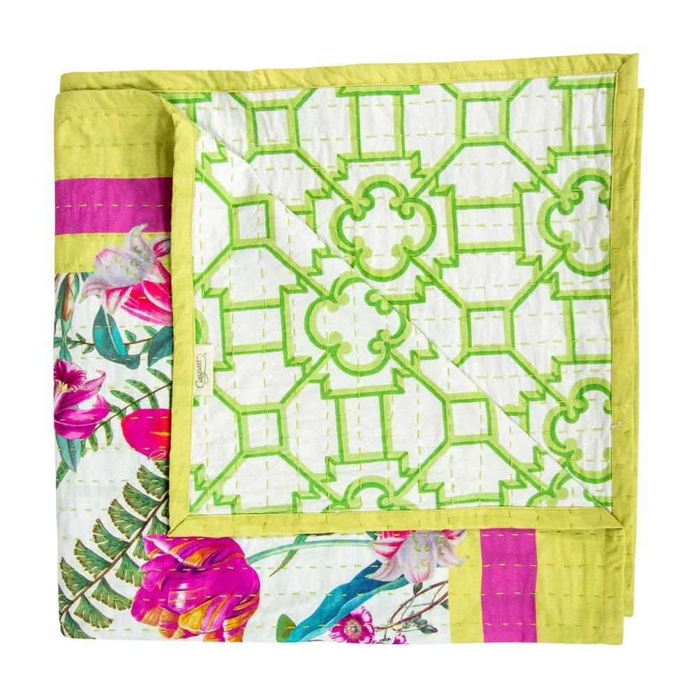 La Dolce Vita Sage/Lavender Reversible Table Cover