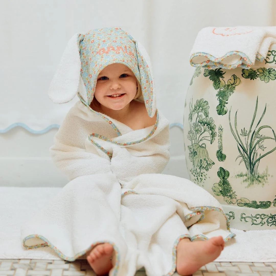 Weezie Percale Kids Bunny Hooded Towel