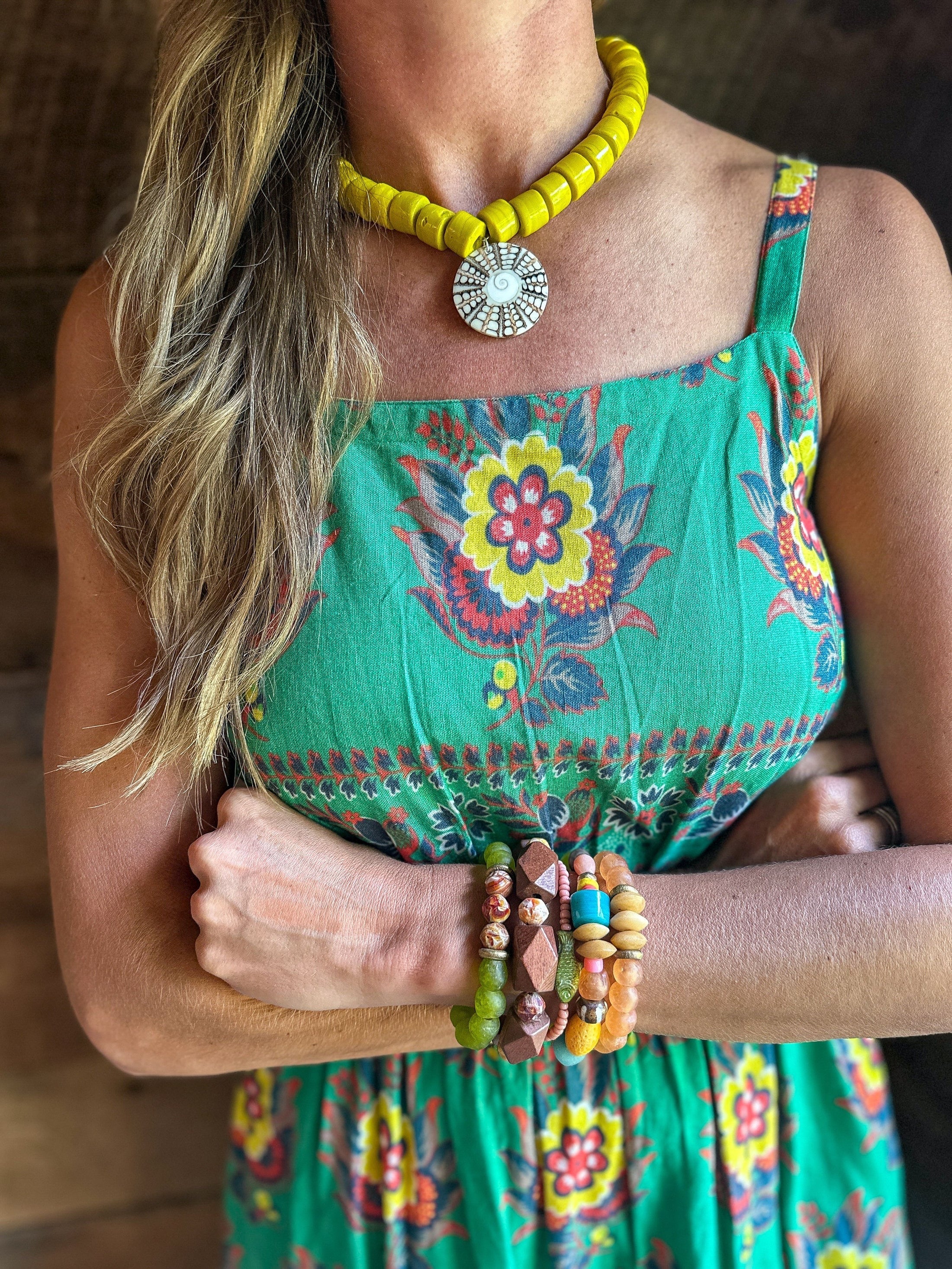 Classic Pendant Necklace | Citrine