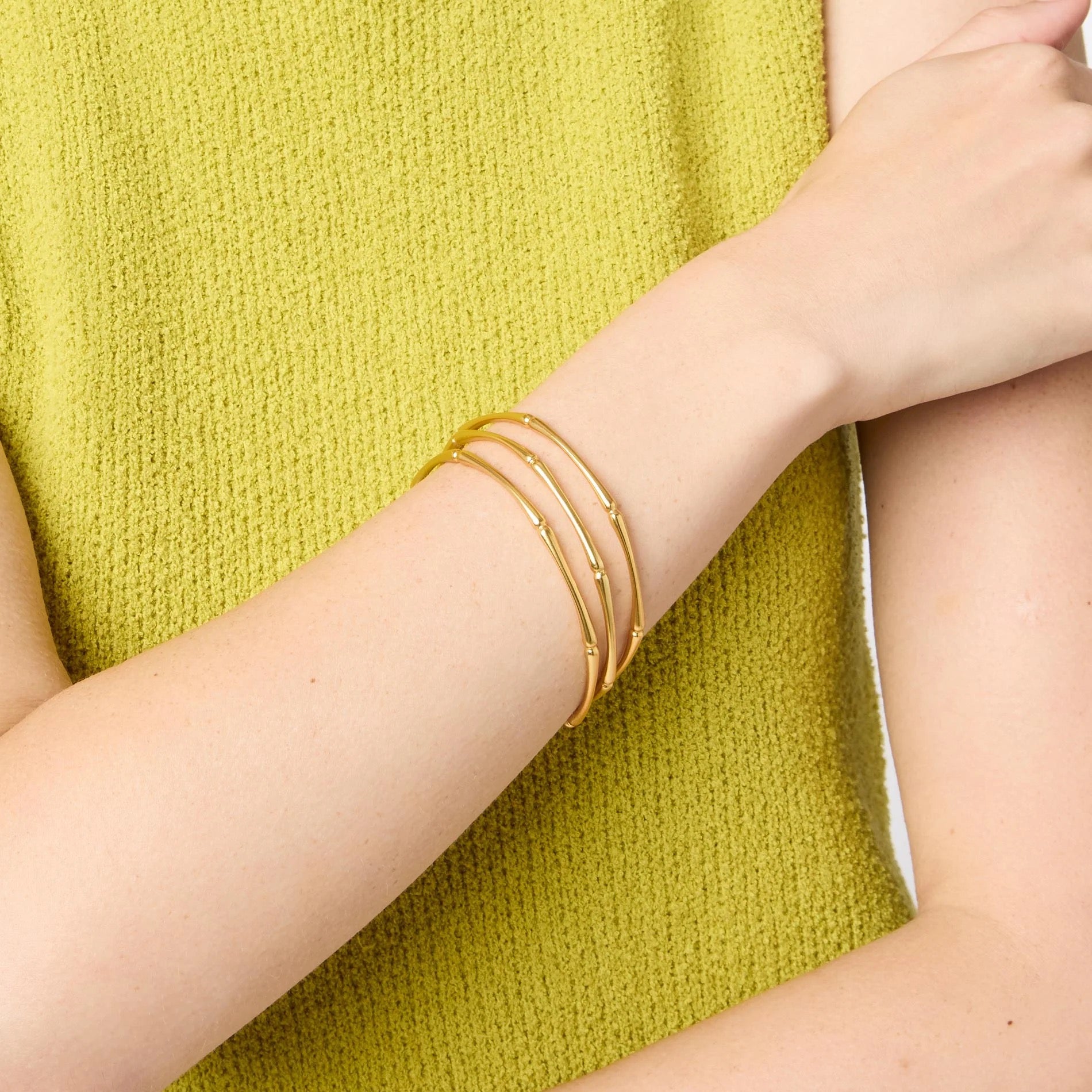Bamboo Bangle Gold - M