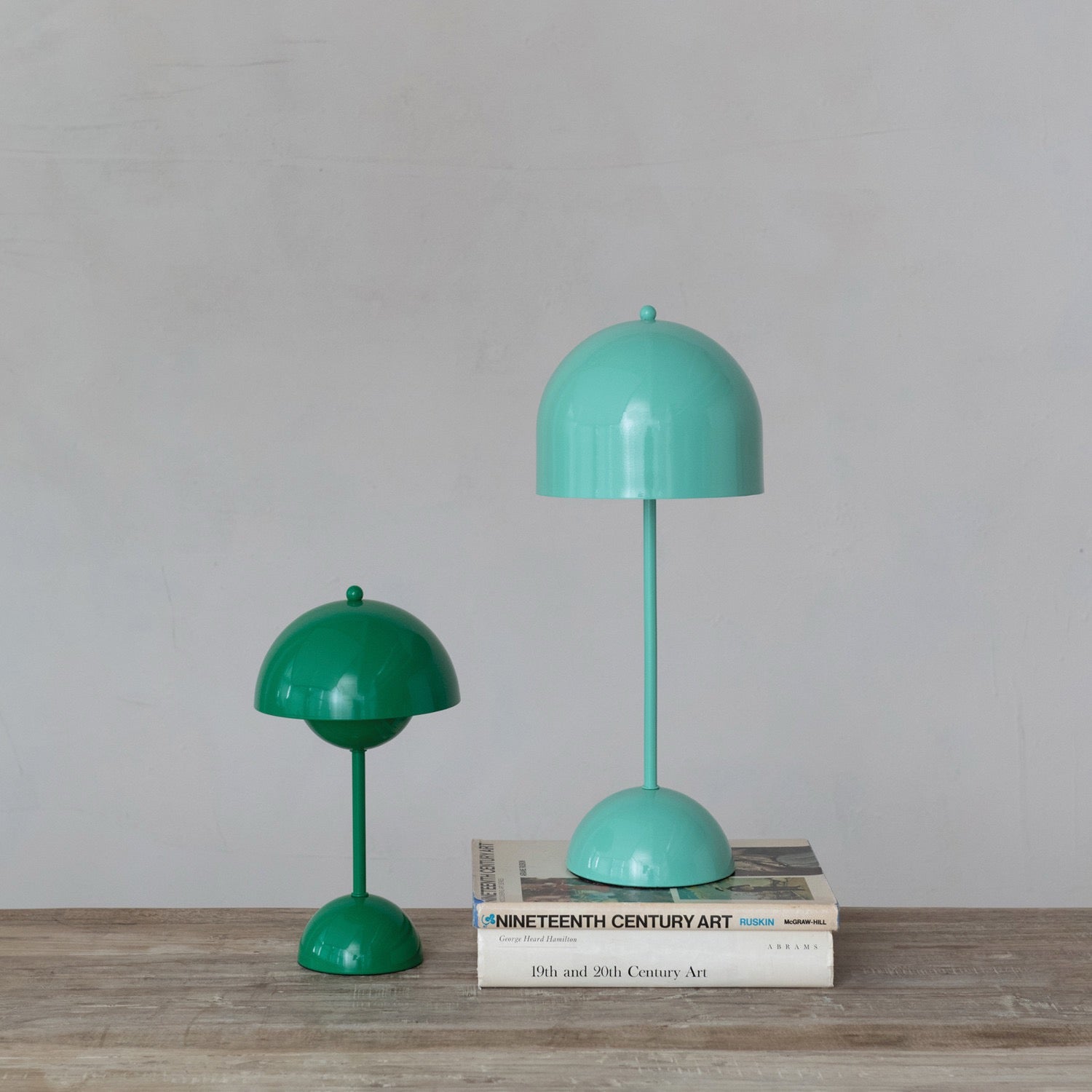 Aqua Metal Table Lamp