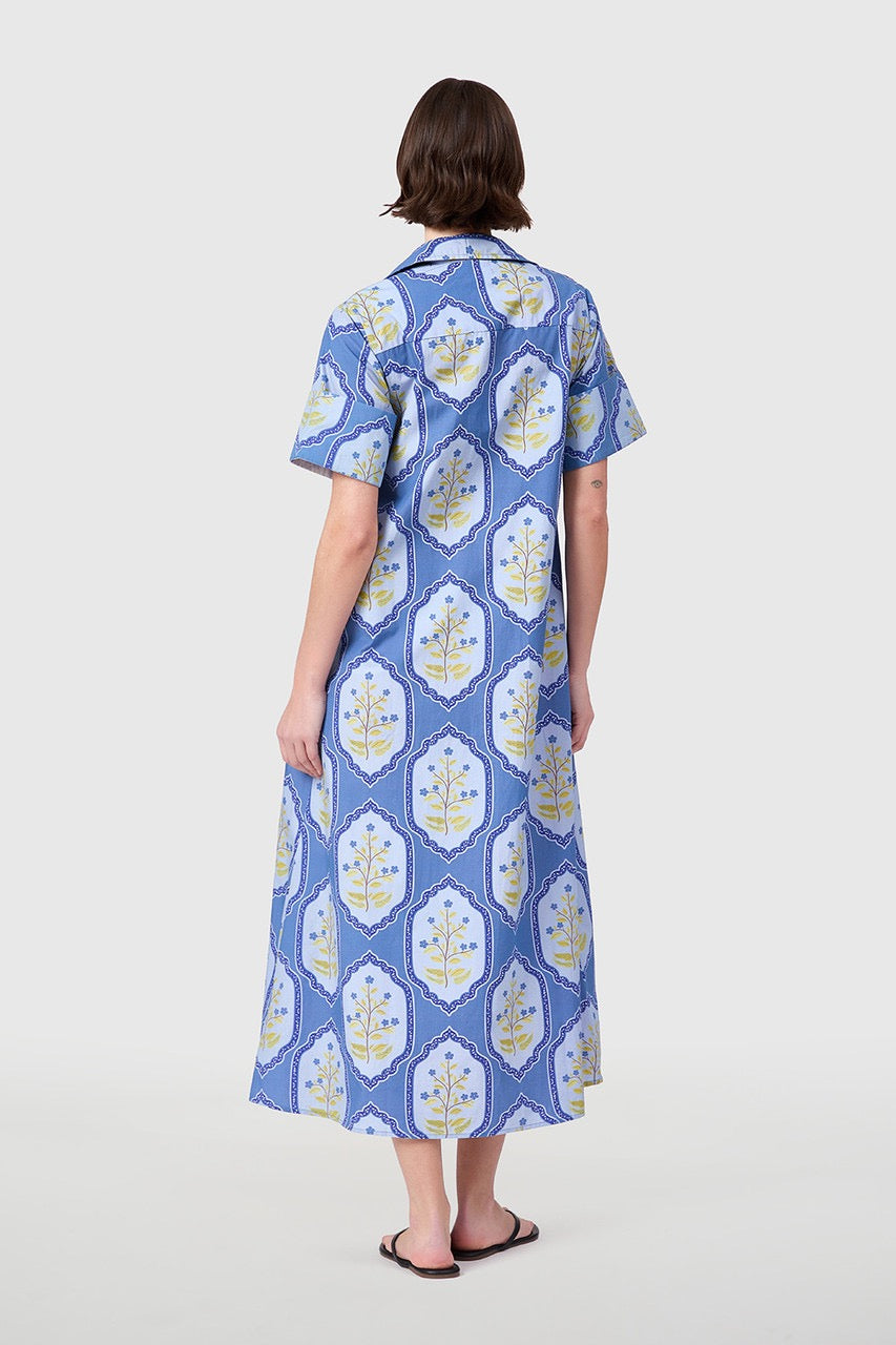 Gibbons Dress, Dusty Trellis