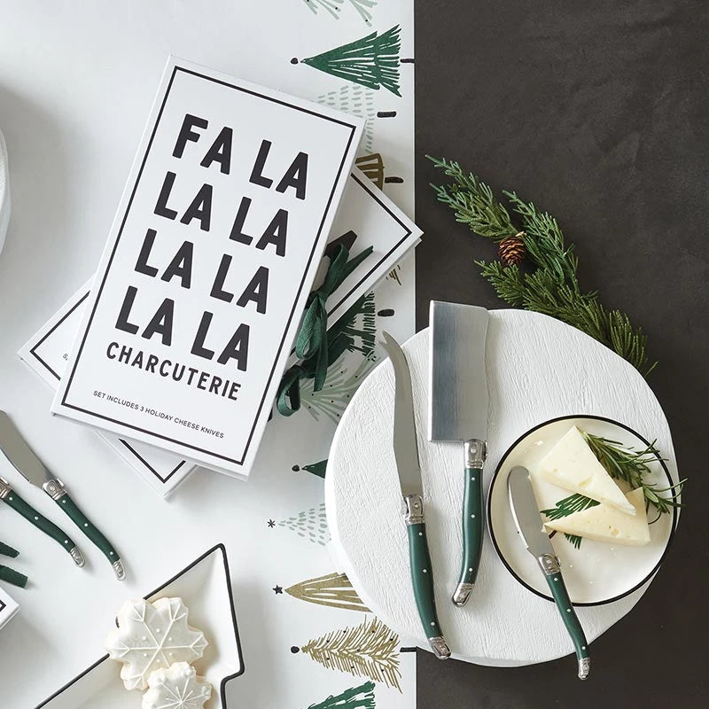 Green Charcuterie Knives Holiday Book Box