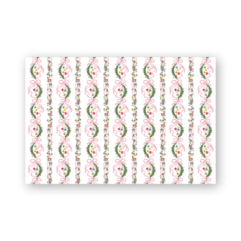 Baubles And Bows Placemats - 24 Sheets