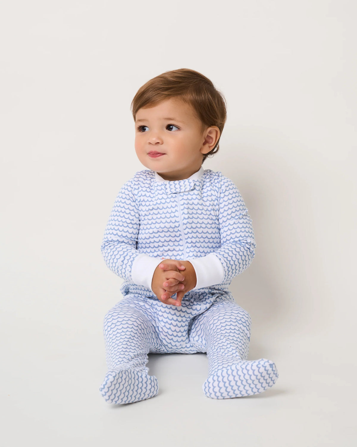 Baby's Pima Romper in La Mer