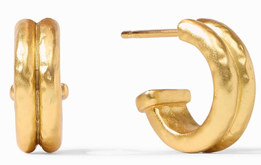 Astor Pearl Hoop & Charm Earring - Gold