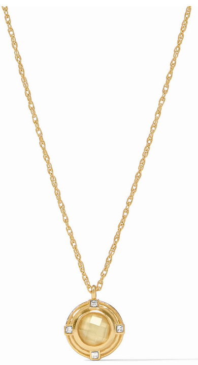 Astor Solitaire Necklace - Gold