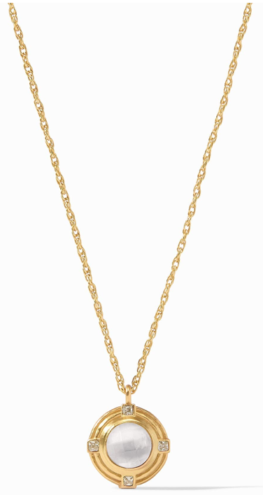 Astor Solitaire Necklace - Gold