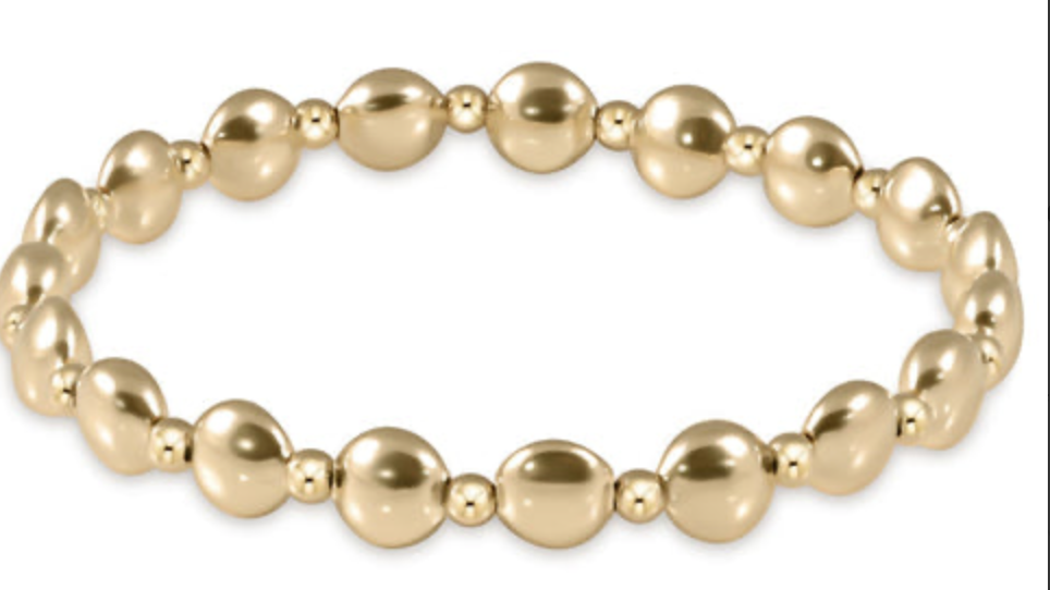 Honesty Gold Grateful Pattern 6mm