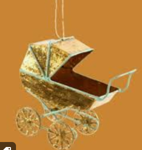 baby carriage ornament Baby Carriage Ornament