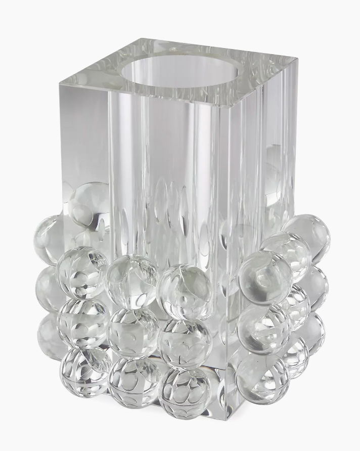 Crystal Vase Round Bubble Vase
