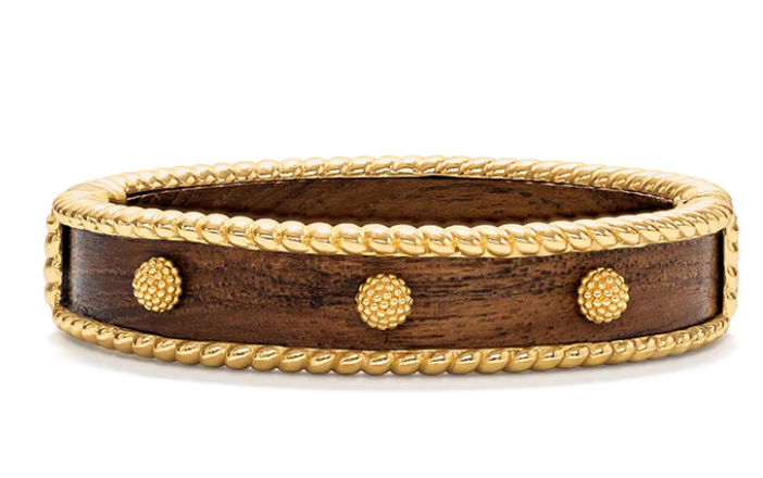Berry Small Hinged Cuff- Teak