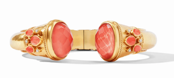Cannes Cuff - Iridescent Coral