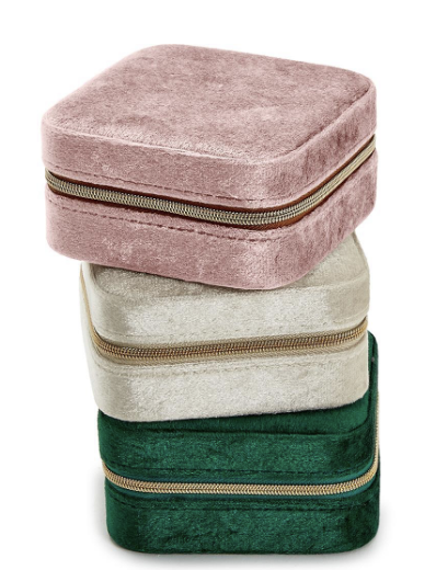 Two's Company Velvet Jewelry Box