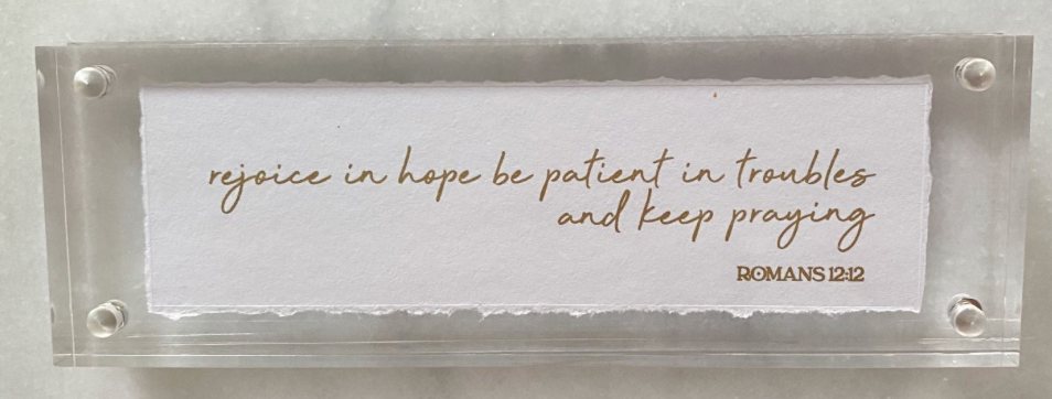 2x6 Frame - Bible verse